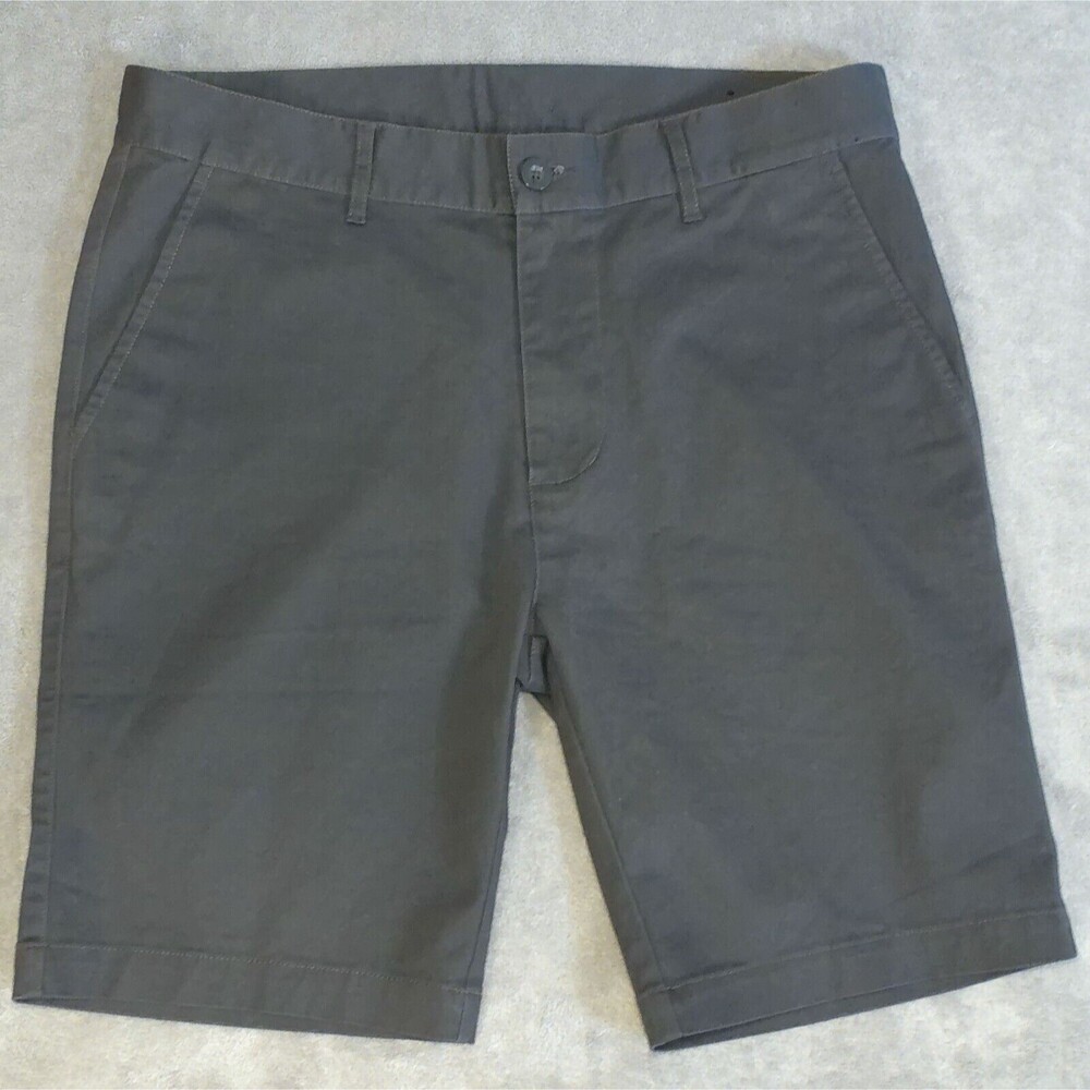 PHARMACY Boardshop Shorts, Flat Front, 4 Pockets, Men's, Gray, Size 34